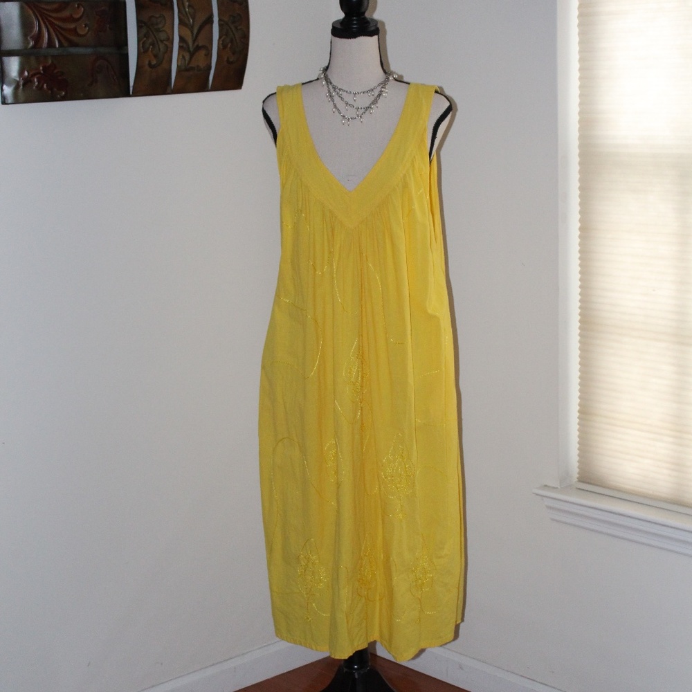 Jackpot, yellow one size sleeveless dress......